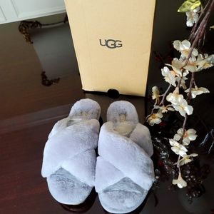 UGG Fuzzette genuine shearling slippers